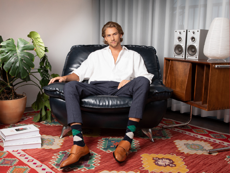 brown double monkstrap oxfords worn with chinos for business casual