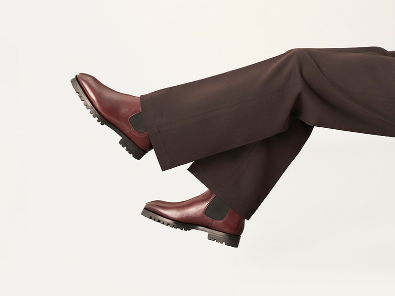 dark brown leather Chelsea boot custom design dark brown leather Chelsea boot custom design